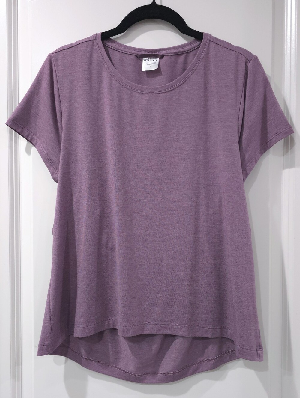 Atheleta Air Out Cinch Tee Mauve Heather, Size Medium, Like New